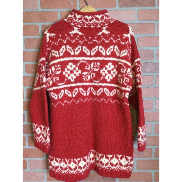 Vintage Express Tricot Women's Wool Knit Tunic Sweater Pullover Chunky size S - Picture 5 of 7